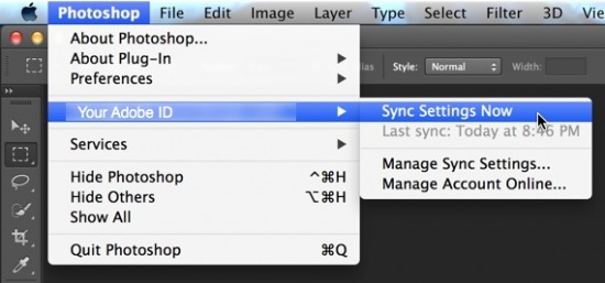 Sync Photoshop Settings 02